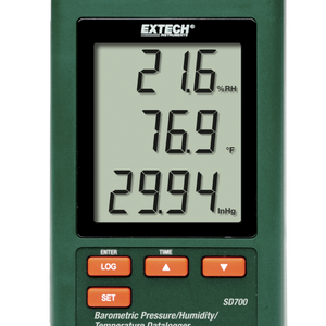 Medidor Registrador de Datos de Presión Barométrica, Humedad y Temperatura EXTECH SD700