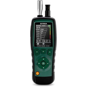 Contador de Partículas de 6 Canales Medición Ambiental de Humedad y Temperatura EXTECH VPC260