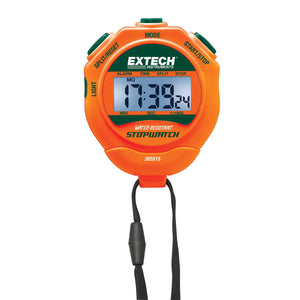 Reloj/cronómetro LCD digital con pantalla retroiluminada más calendario y alarma de EXTECH