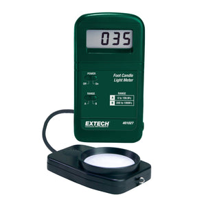 Fotómetro con Medición de 2 Rangos Hasta 2000 Pies-Candela de EXTECH