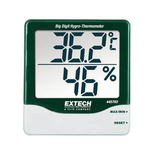 Higrotermómetro de dígitos grandes de EXTECH 445703