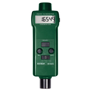 Fototacómetro / Estroboscopio con Ajuste a 3 Rangos de Trayectoria y Frecuencia de Destello, Hasta 20000 RPM (Foto) / 99999 RPM (Estrobo) de EXTECH