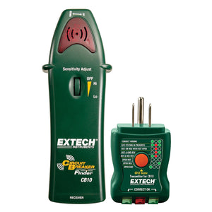 Localizador de Interruptores de Circuito CA y Probador de Circuitos GFCI con Ajuste Manual de Sensibilidad de EXTECH