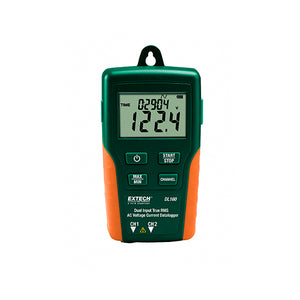 Registrador de datos de doble entrada para Voltaje/Corriente CA con RMS real