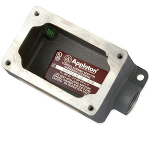 Caja de aluminio Appleton EFD175ANLQ para montaje conexión 3/4" áreas clasificadas Dead-End