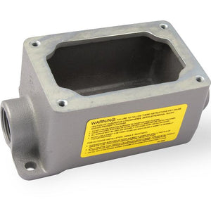Caja de aluminio Appleton EFDC175NLQ para montaje conexión 3/4" áreas clasificadas Feed-Thru
