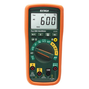 Multímetro profesional de RMS real y detector de voltaje sin contacto EXTECH EX350