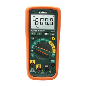 EX355: Multímetro de verdadero valor eficaz con 12 funciones + VSC de EXTECH