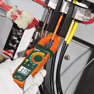 Pinza Amperimétrica CA TRMS 600A LoZ y Detector de Voltaje Sin Contacto EXTECH EX650