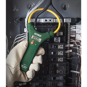 Pinza Amperimétrica Flexible 3000 A CA de 10", RMS Real con Pantalla LCD de EXTECH