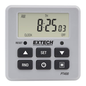 Temporizador con Display LCD Programable P/ Aplicaciones en Hogares y Oficinas de EXTECH