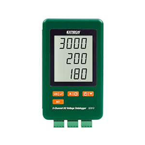Registrador de datos de Voltaje DC de 3 canales