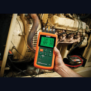 VB500: Registrador de datos/medidor de vibración de 4 canales de EXTECH